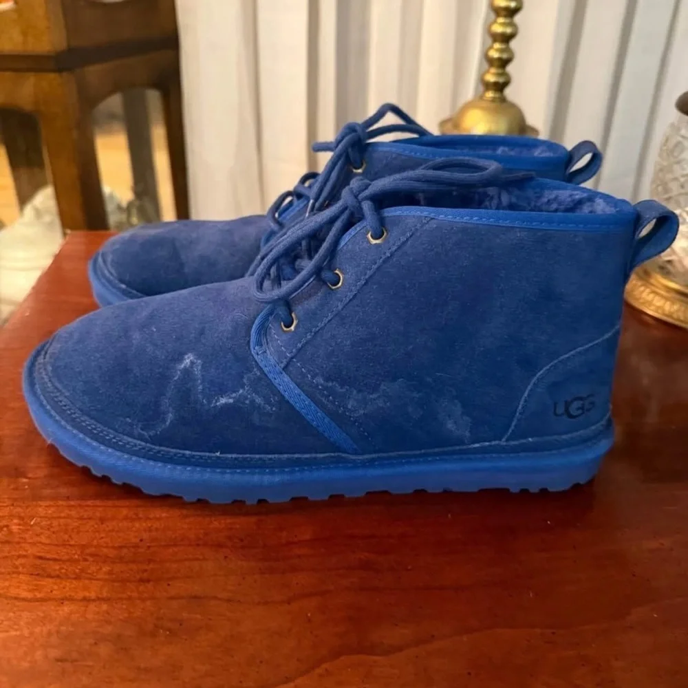 UGG Neumel Men's Chukka Ankle Boot US 10 Bright Blue
